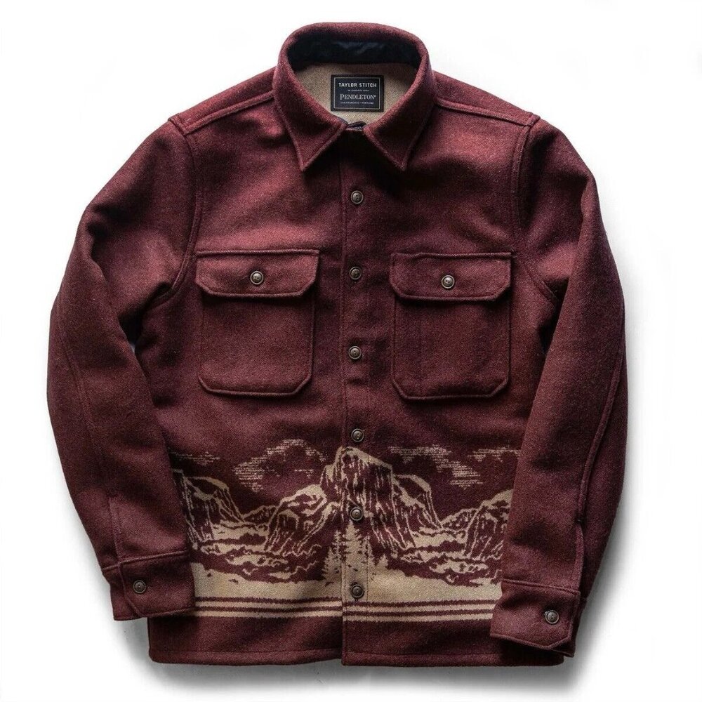 Taylor Stich x Pendleton The Ranger Shirt in Golden State Shirt Jacket Sz SMALL